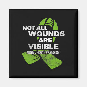 All Wounds Visible Mental Health Awareness Psychol Magnet