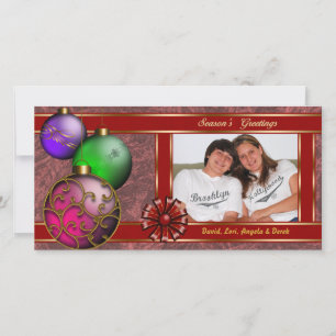 All Wrapped In Ribbon Photo Card
