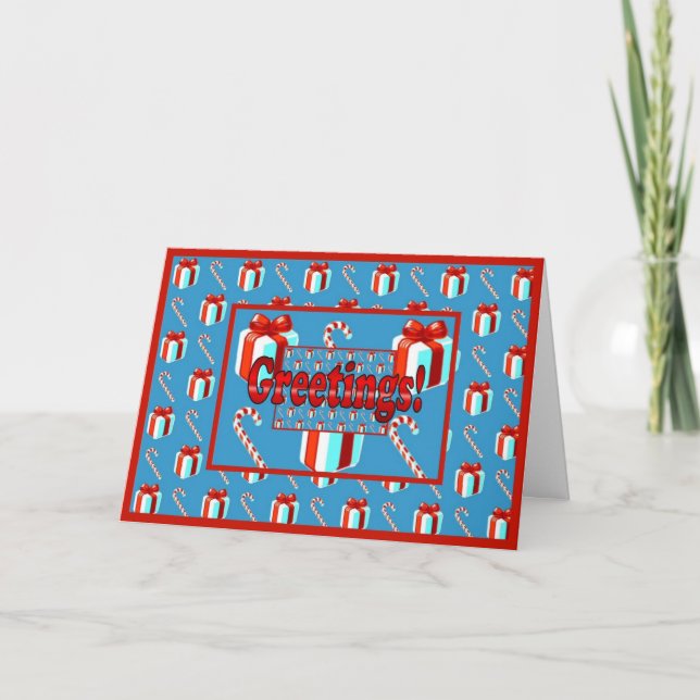 All wrapped up holiday card (Front)