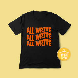 All Write Funny Halloween Author Tri-Blend Shirt