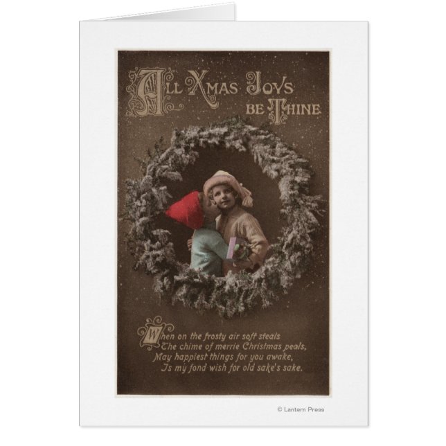 All XMAS Joys Be ThineLittle Kids Kissing (Front)