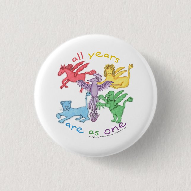 "All Years..." 1-1/4" Round Button (Front)