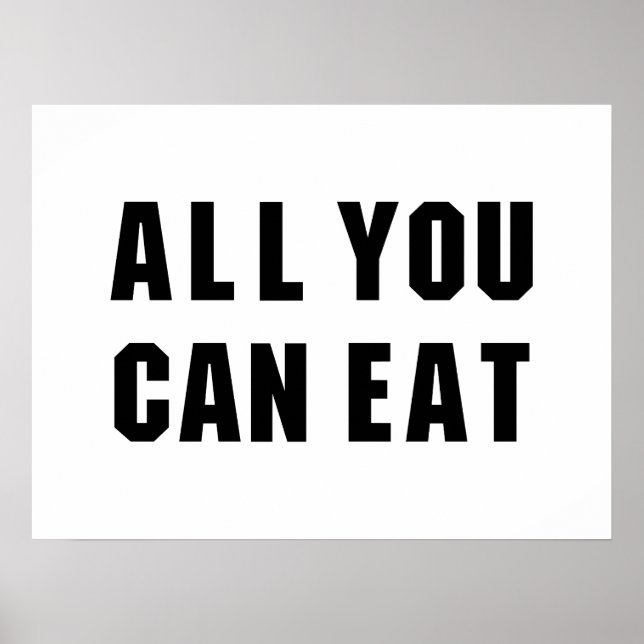ALL YOU CAN EAT POSTER (Front)