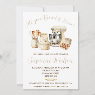 All You Knead is Love! Bridal Shower Baking Invitation