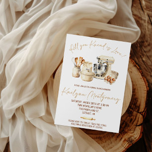All You Knead is Love! Bridal Shower Baking Invitation