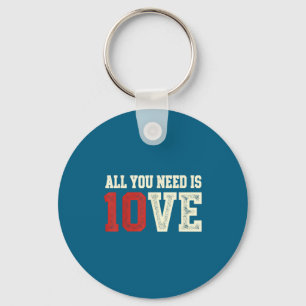 All you need 10ve love funny math quote man women key ring