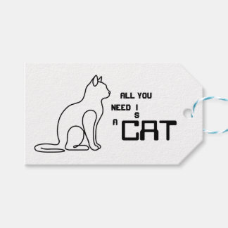 All You Need Is A Cat Cute Cat Lover Custom tag