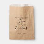 All You Need is A Cookie Wedding Favour Bag