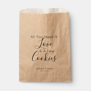 All You Need is A Cookie Wedding Favour Bag