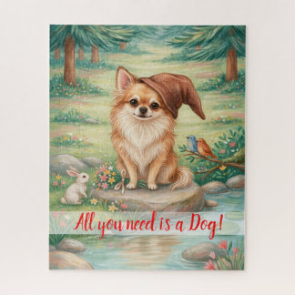 All You Need Is A Dog Whimsical Best Friend Jigsaw Puzzle