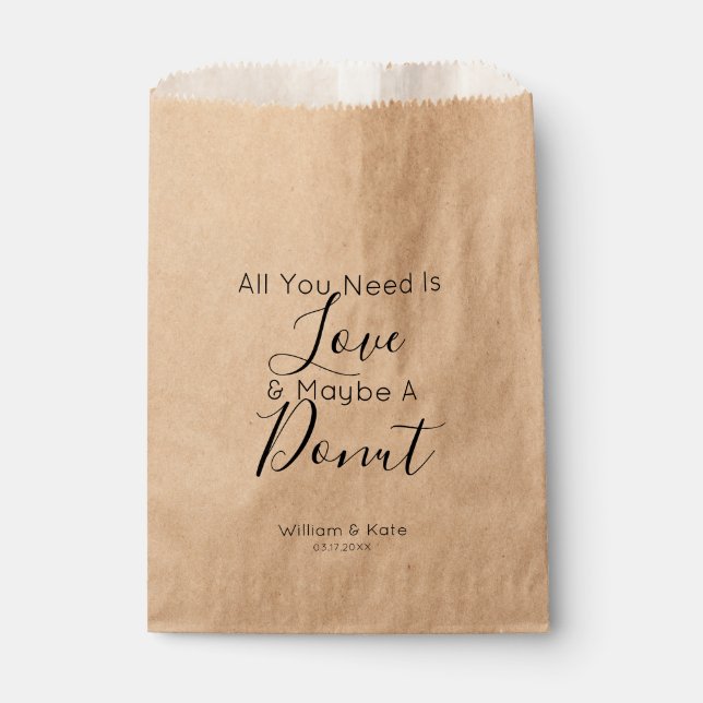 All You Need is A Doughnut Favour Bag (Front)