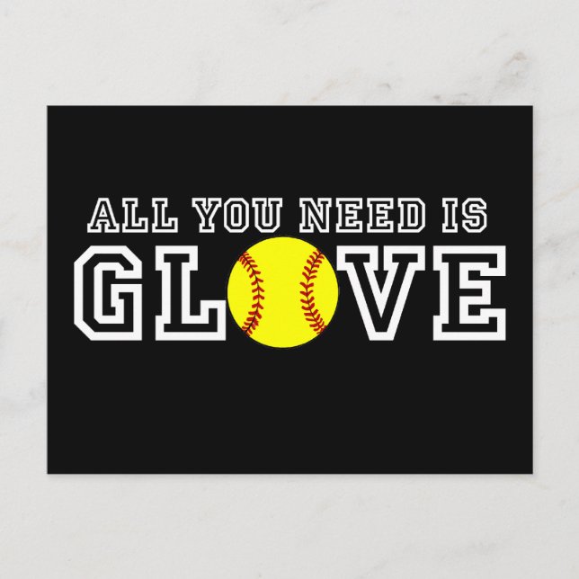 All you Need is Glove! Postcard (Front)