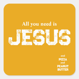 All You Need is Jesus Sticker (funny)