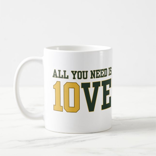 All You Need Is Jordan Love green bay packers  Coffee Mug (Left)