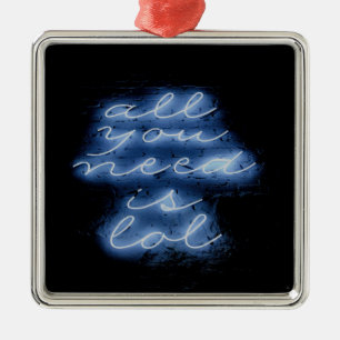 All You Need is LOL Neon Blue Sign Metal Tree Decoration