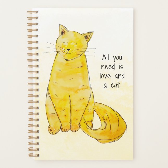 All You need is love & a cat planner (Front)