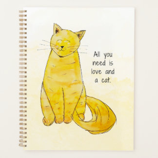 All You need is love & a cat planner weekly/montly