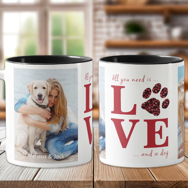 All You Need Is Love & a Dog Personalise Pet Photo Mug (Creator Uploaded)