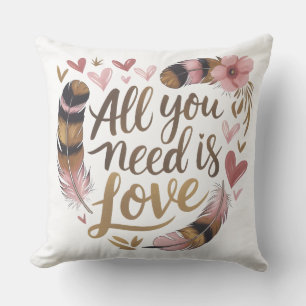 All You Need Is Love – A Gentle Boho Whisper Cushion