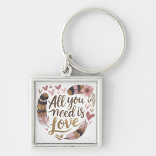 All You Need Is Love – A Gentle Boho Whisper Key Ring