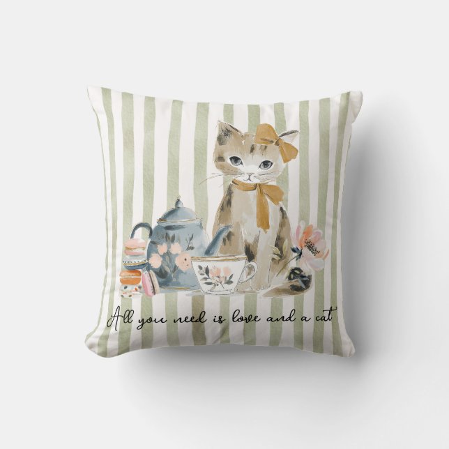 All you need is love and a cat cushion (Front)