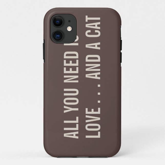 All You Need is Love... and a Cat iPhone 5 Case (Back)