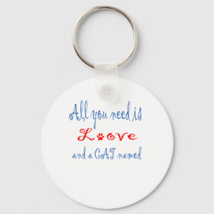 All you need is love and a cat named... key ring