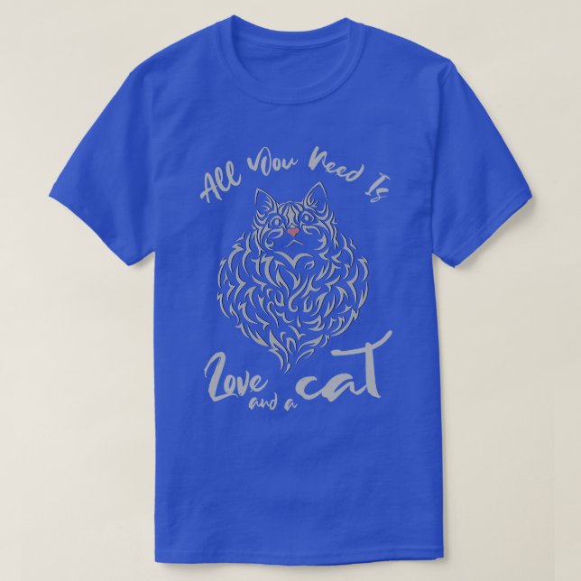 All you need is love and a cat T-Shirt (Design Front)