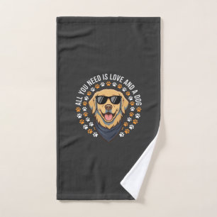 All You Need Is Love And A Dog_1 Hand Towel