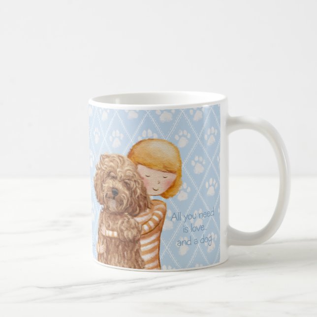 All you need is love and a dog coffee mug (Right)