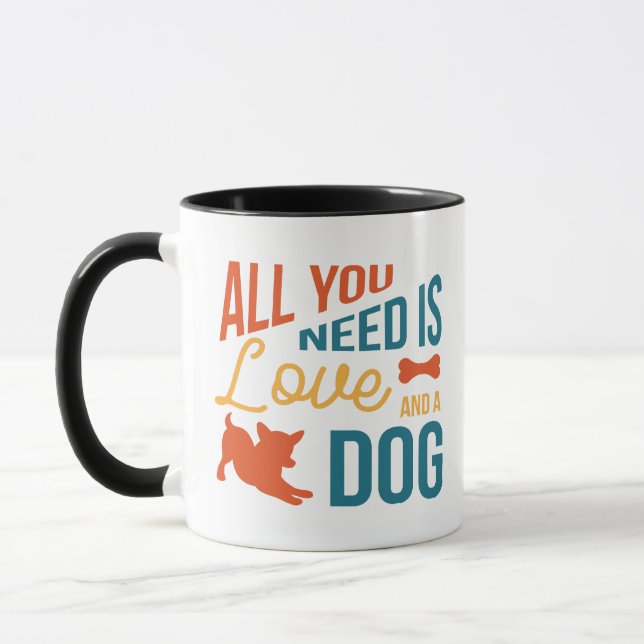 All You Need Is Love And A Dog Mug (Left)