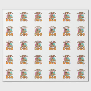 All You Need Is Love and a Dog Vintage Dog Lover D Wrapping Paper