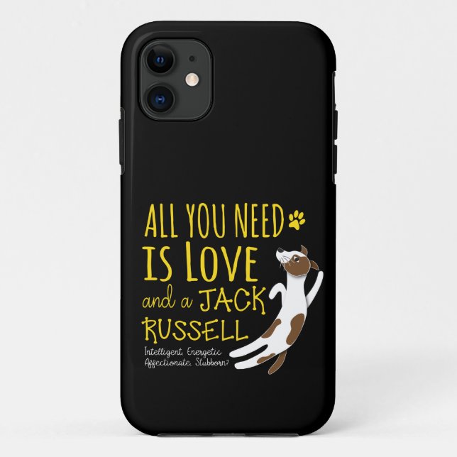All you need is love and a Jack Russell  Case-Mate iPhone Case (Back)