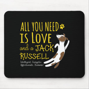 All you need is love and a Jack Russell Mouse Mat