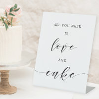 All You Need is Love and Cake Wedding Table