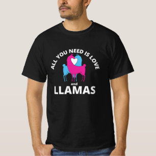 All You Need Is Love And Llamas Cute Animals T-Shirt