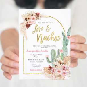 All you need is love and nachos invitation