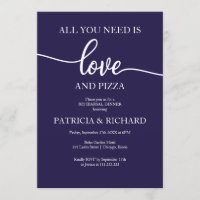 All You Need Is Love And Pizza Rehearsal Dinner