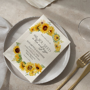 All you need is Love and pizza Rehearsal Dinner Invitation