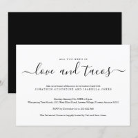 All You Need is Love and Tacos Rehearsal Dinner