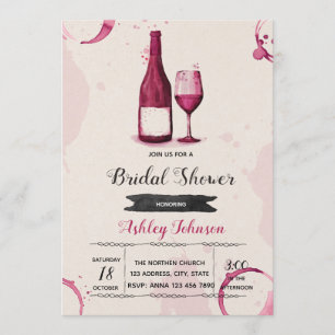 All you need is love and wine invitation