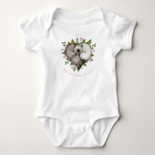 All you need is love  baby bodysuit