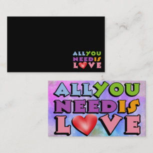 All You Need Is Love Business Card