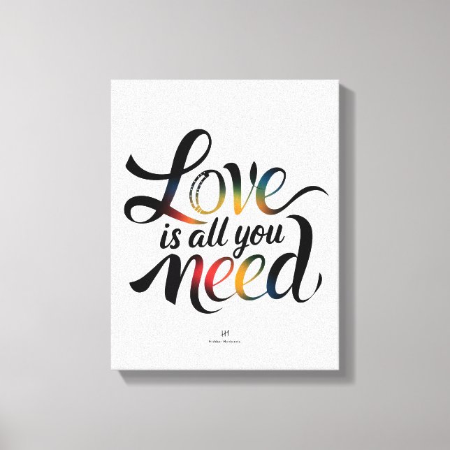 All You Need is Love Canvas - Love Canvas Decor (Front)