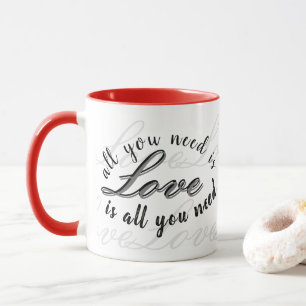 'All You Need Is Love' Charming Heartfelt Gift Mug