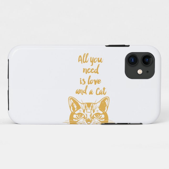 All you need is love - Choose background colour Case-Mate iPhone Case (Back (Horizontal))