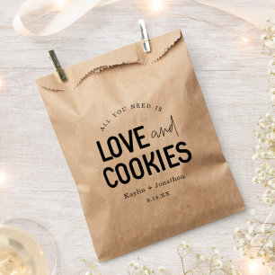 All You Need is Love & Cookies Wedding Favour Bags