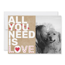 All You Need Is Love Custom Photo Collage Rustic