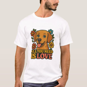 All You Need Is Love Dog T-Shirt