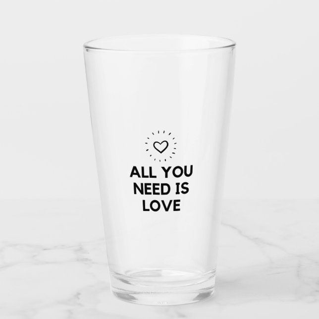 All you need is love glass (Front)